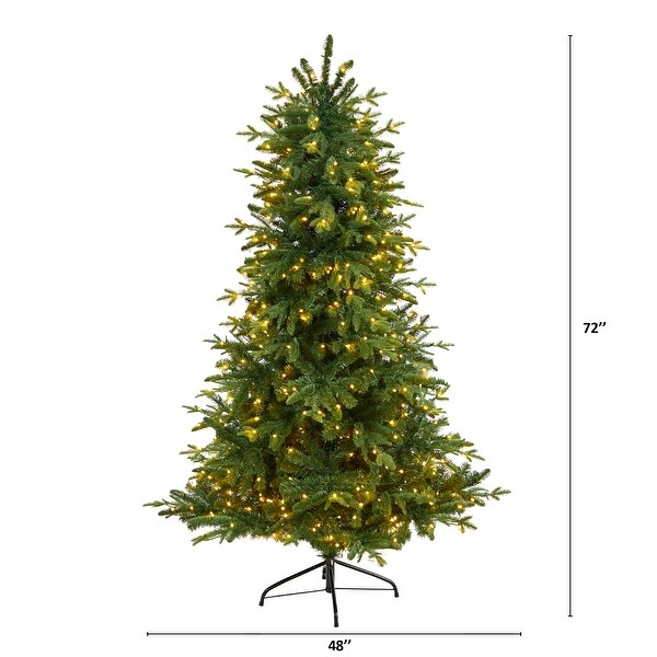 6' Montreal Spruce Christmas Tree with 450 Warm White LED Lights