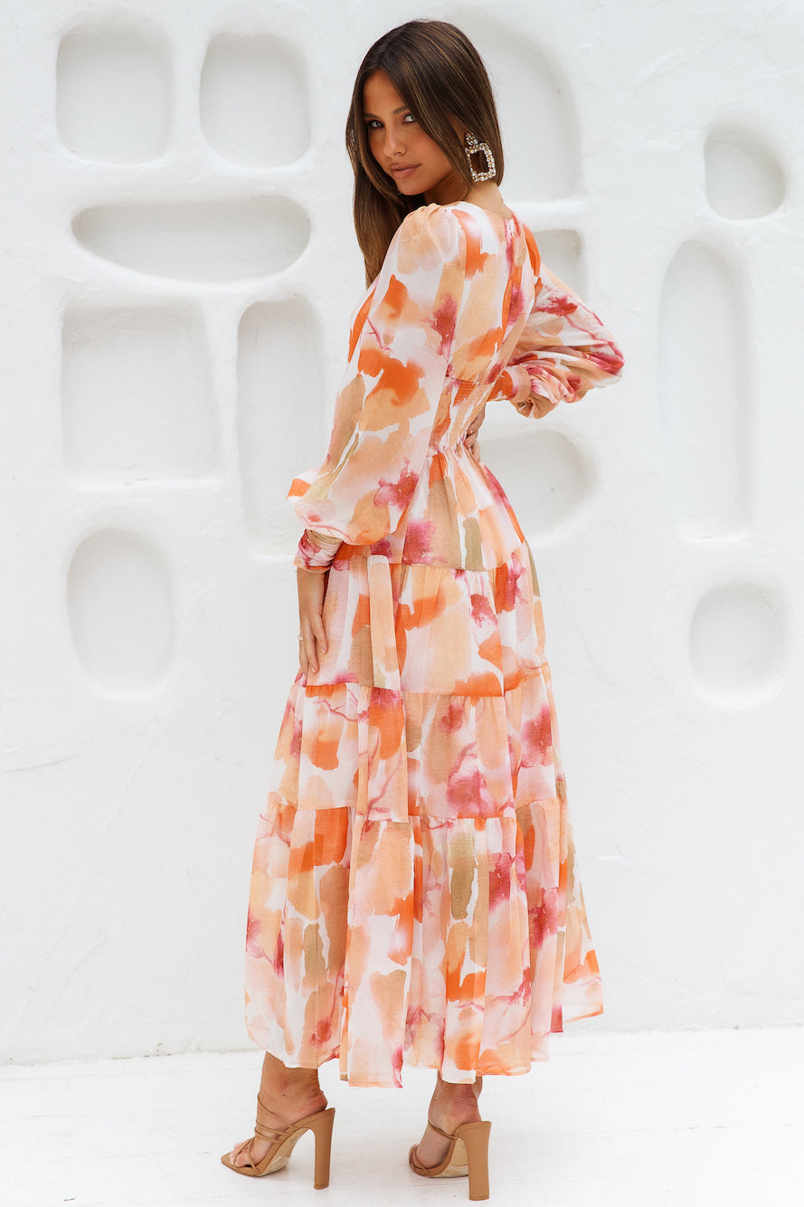 Gotta Thrive Maxi Dress Orange