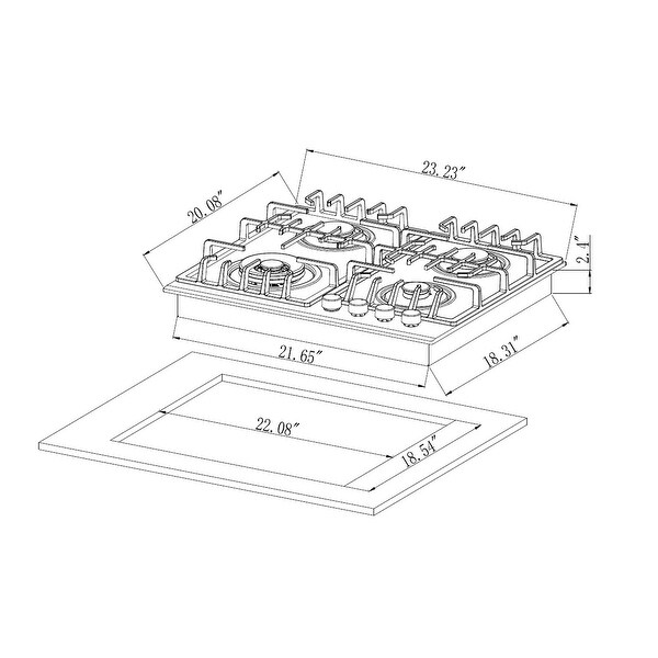 2 Piece Kitchen Appliances Packages Including 24