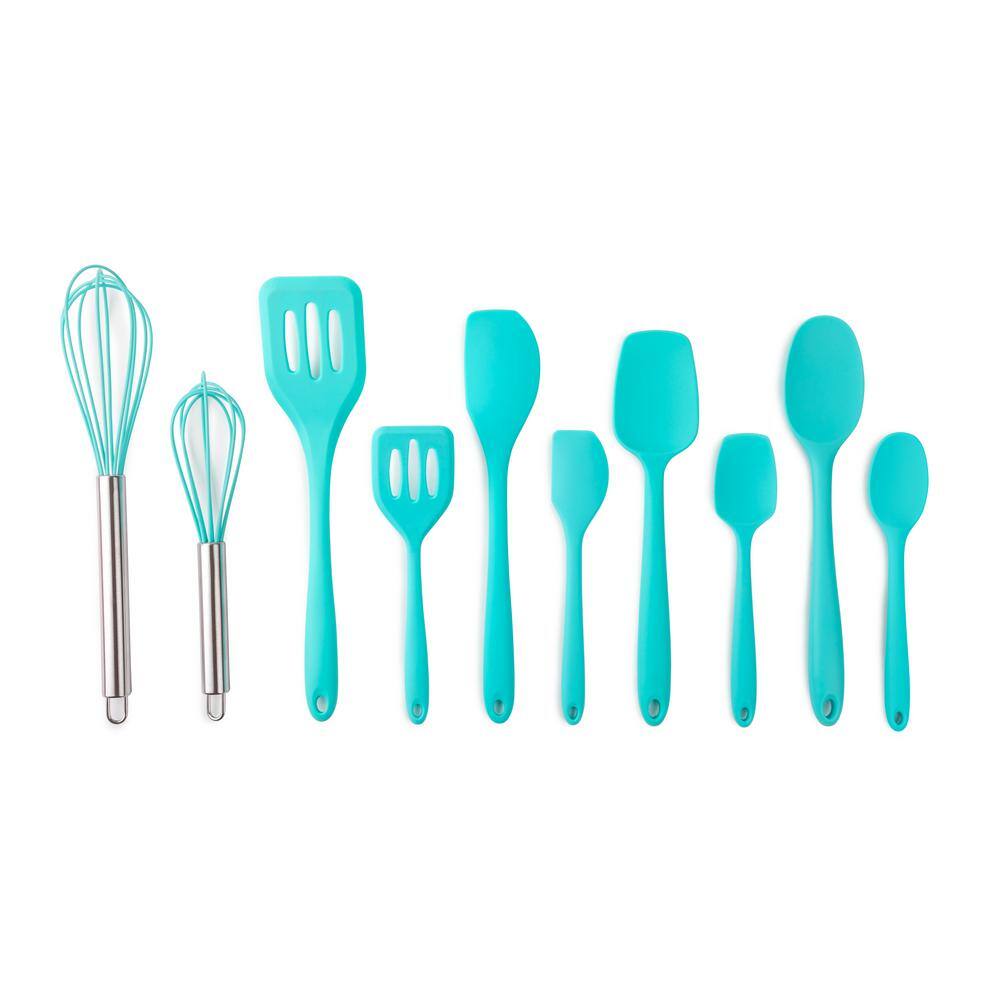 Core Kitchen 10-Piece Key West Large and Mini Essential Silicone Utensil Set 32531-E