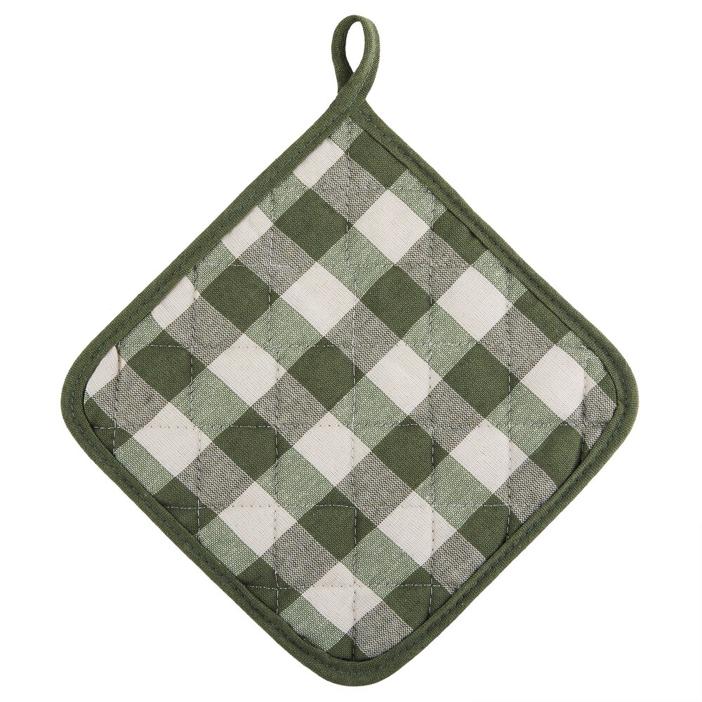 Buffalo Check Pot Holder   Set of Two   8x8