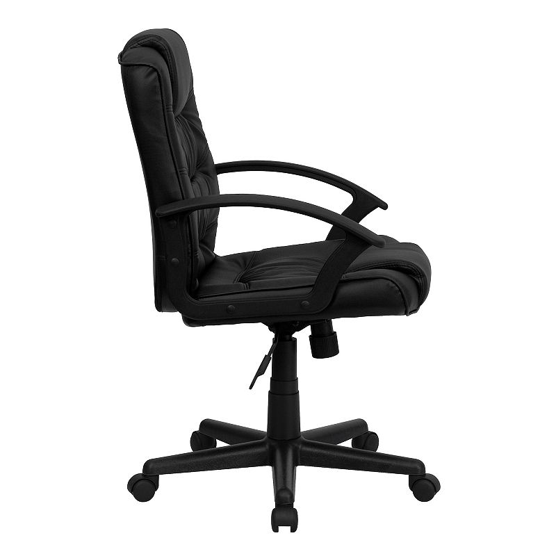 Flash Furniture Lindon Mid-Back LeatherSoft Swivel Office Chair