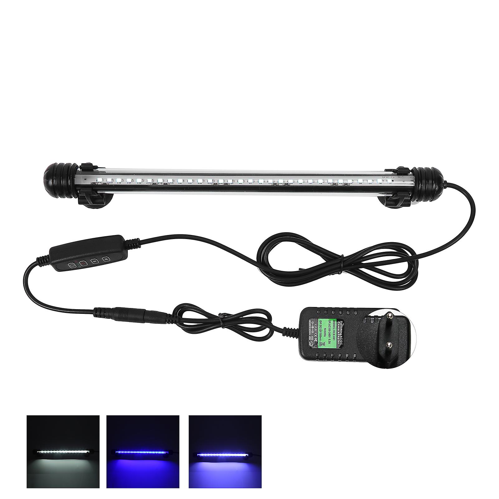 Aquarium Submersible Led Light Fish Tank 3 Light Modes Waterproof Light 100240vatl-30a Eu Plug