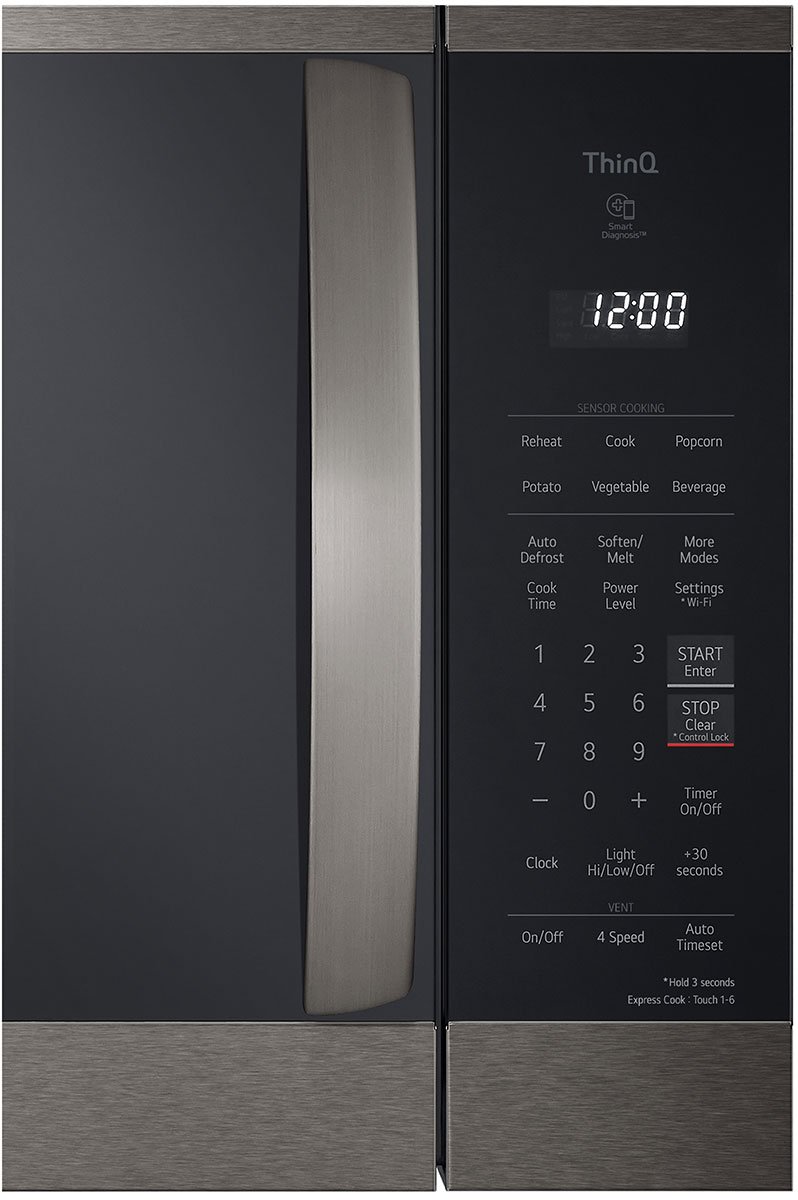 LG 2.1 Cu. Ft. PrintProof Black Stainless Steel Wi-Fi Enabled Over-The-Range Microwave Oven With EasyClean