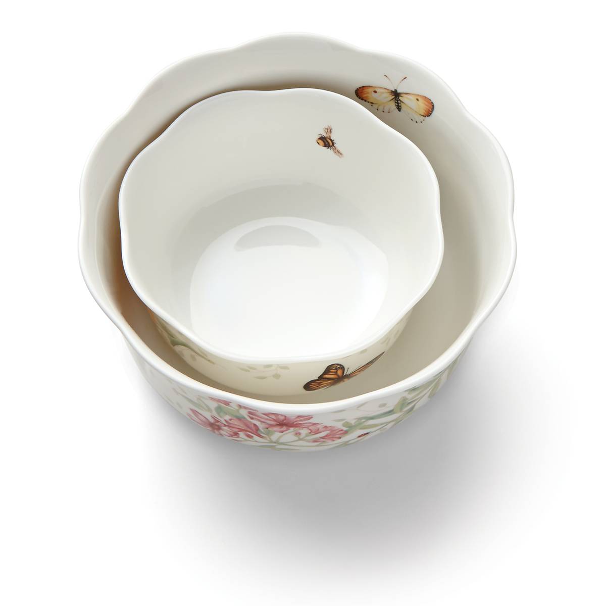 Butterfly Meadow 2-Piece Nesting Bowl Set