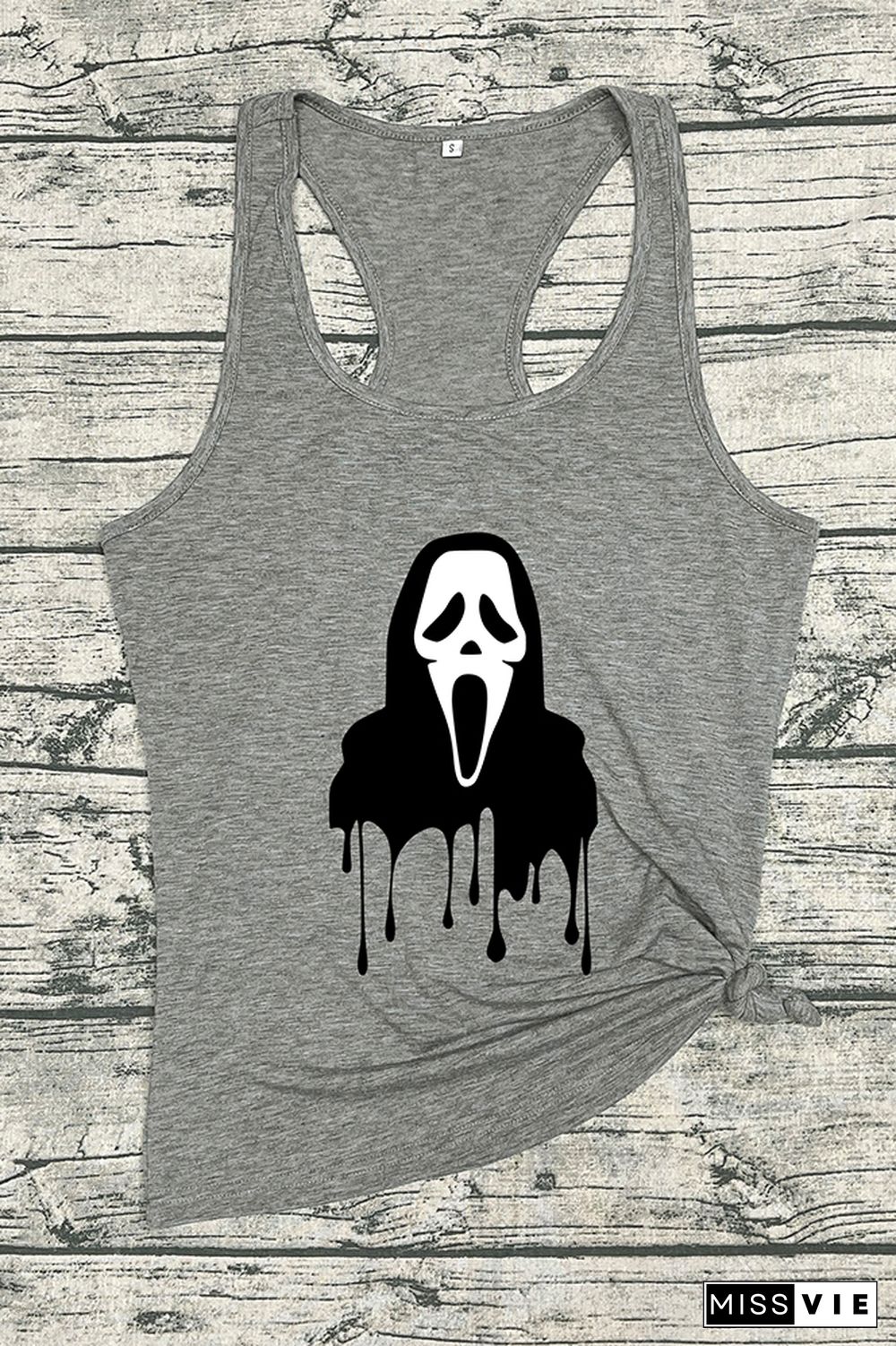 Ghost Face halloween O-neck Sleeveless Tank Top Wholesale