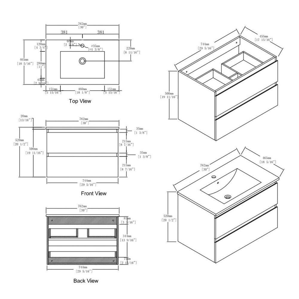 UPIKER Modern 18 in. W x 30 in. D x 20.5 in. H Wall Hung Bath Vanity Cabinet without Top in Light Oak UP2208BCL30002