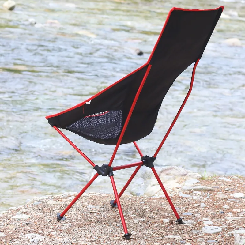 Hot Sale Outdoor Aluminum Ultralight Moon Chair Portable Garden Chair Fishing Seat Camping Beach Chairs