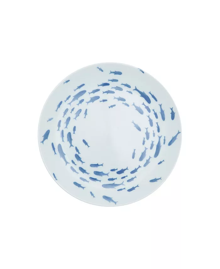 Porland Marine Blue 6-Piece Cake Plate Set