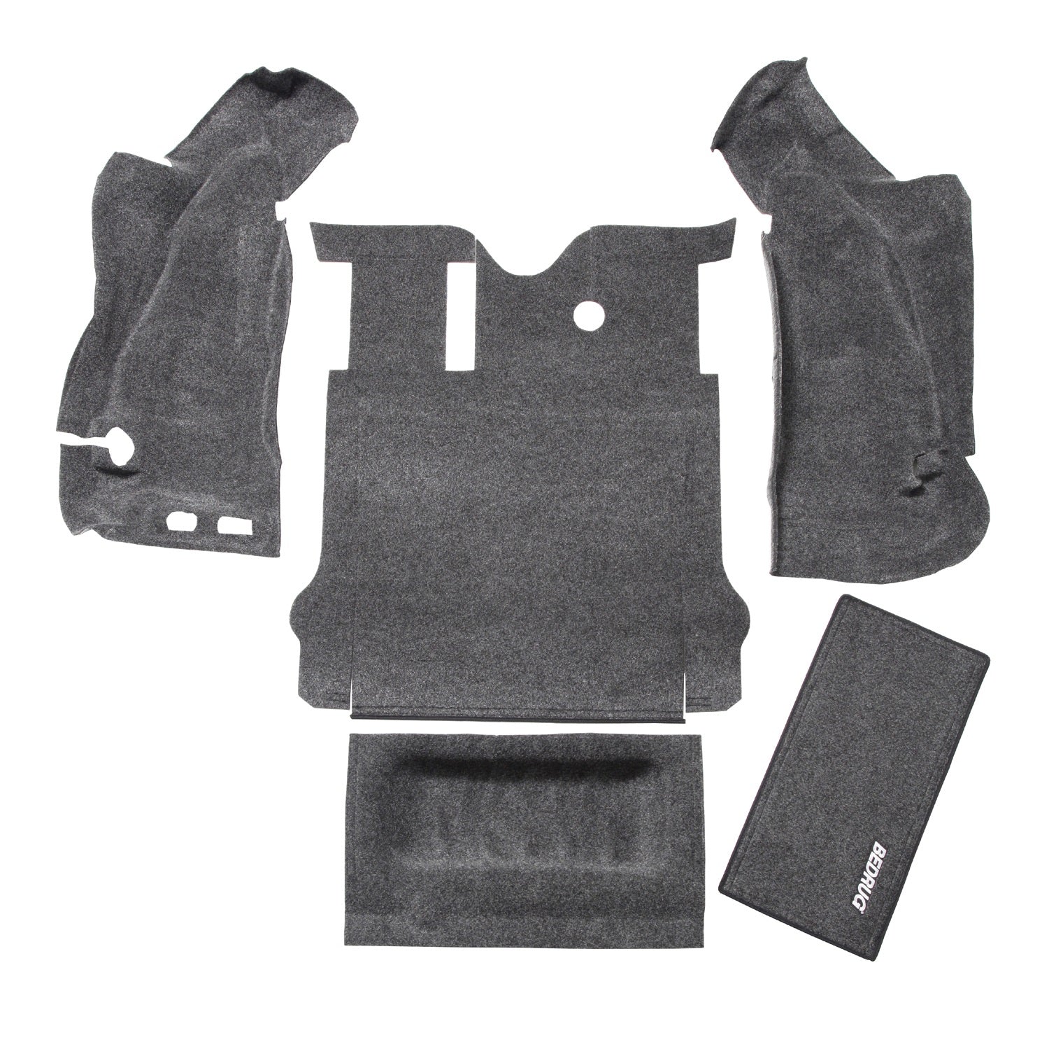 Bedrug BRJK11R2 Jeep Bedrug 11+ Jeep JK 2Dr Rear 5Pc Cargo Kit (Includes Tailgate and Tub Liner)