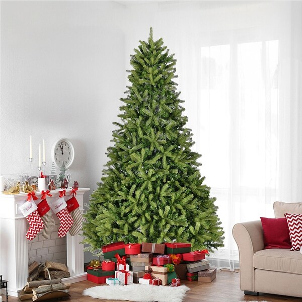 9Ft Artificial Christmas Tree with 2576 PEandPVC Mixed Branch Tips