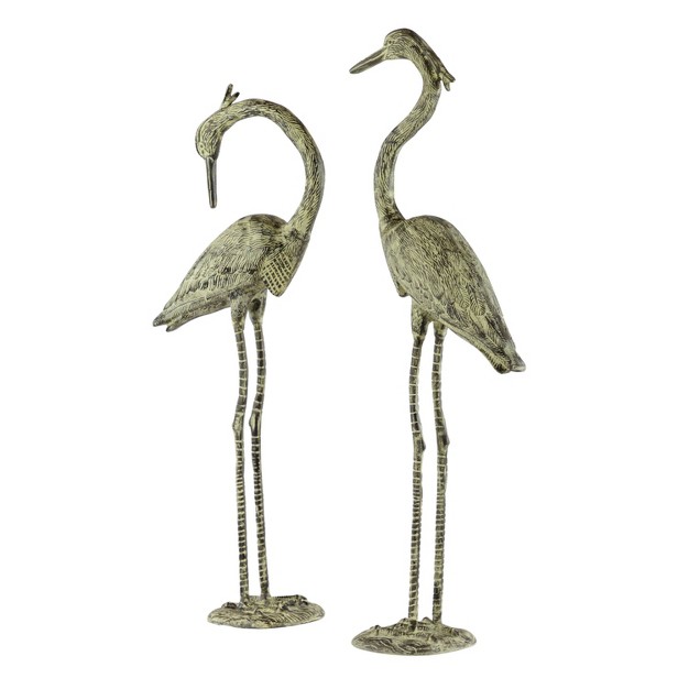 Coastal Cranes Garden Sculptures Yellow Olivia amp May