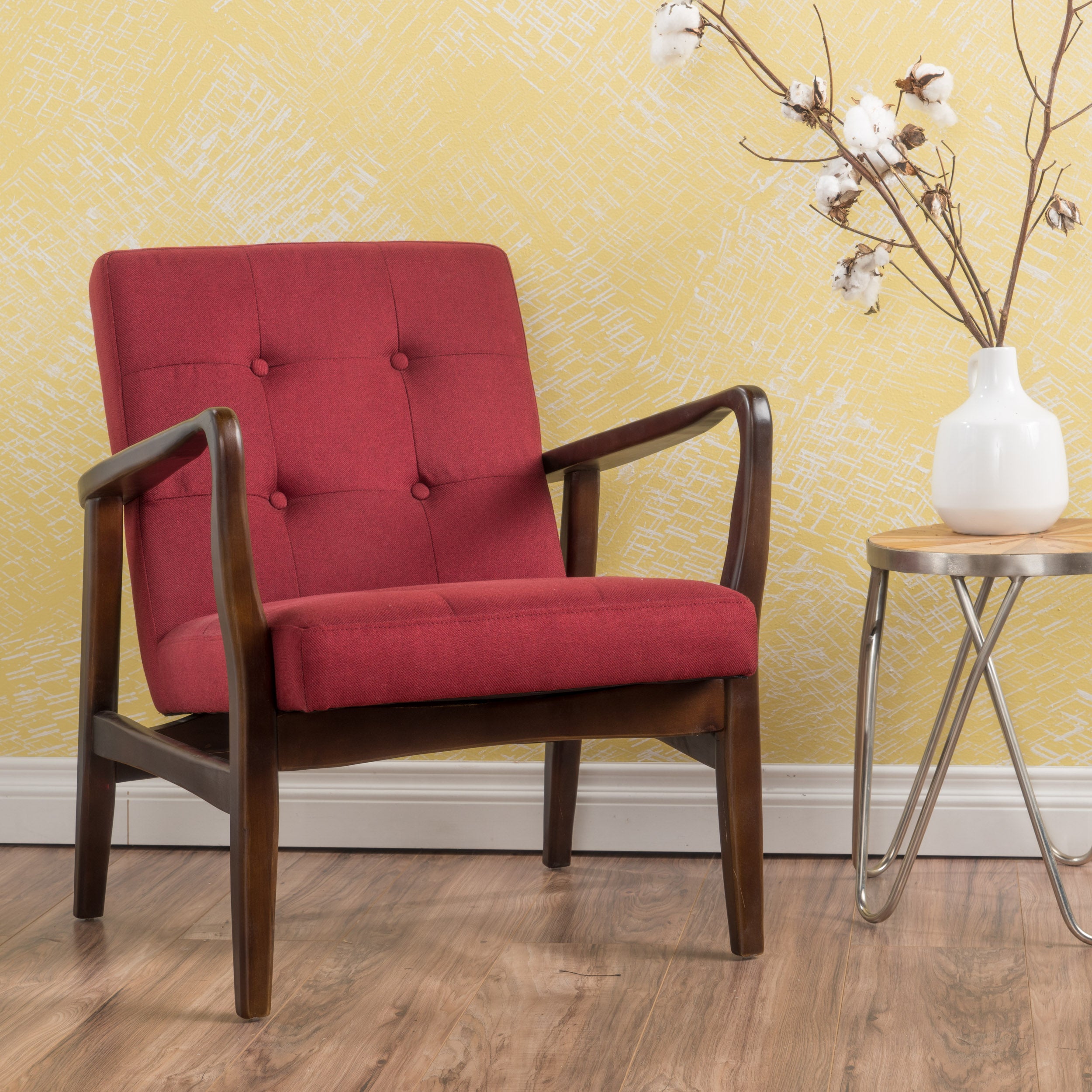 Gunther French-Style Contemporary Fabric Club Chair