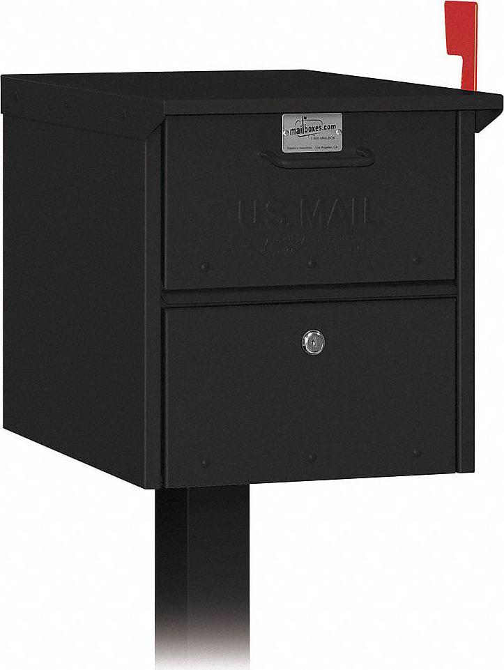 SALSBURY INDTRIES 4325BLK Roadside Mailbox，Black