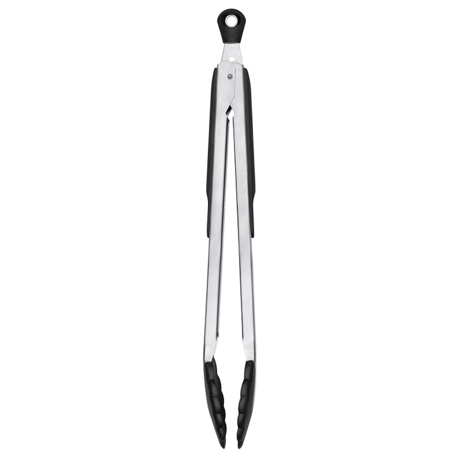 OXO Good Grips Silver/Black Stainless Steel Tongs