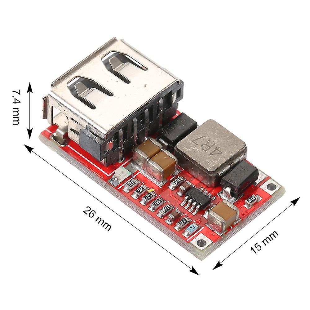 Dc-dc Buck Step Down Module 6-24v 12v To 5v 3a Diy Car Usb Charger Module Purple 1 Pcs