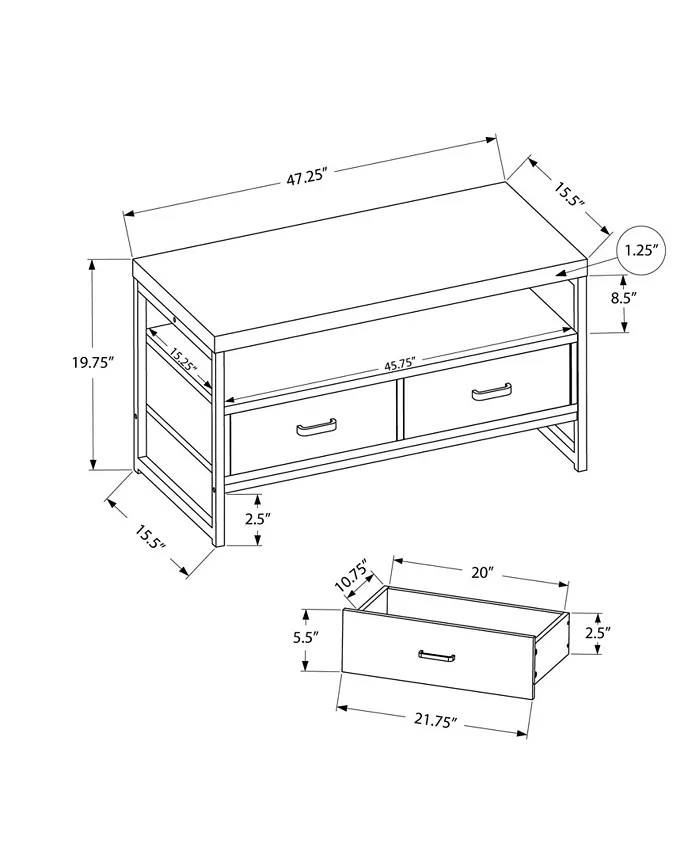 Monarch Specialties TV Stand