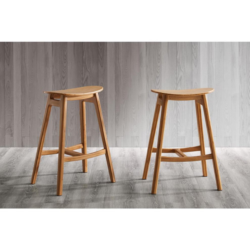 Skol 26 quotCounter Height Stool  Caramelized  Set of 2   Contemporary   Outdoor Dining Chairs   by BisonOffice  Houzz