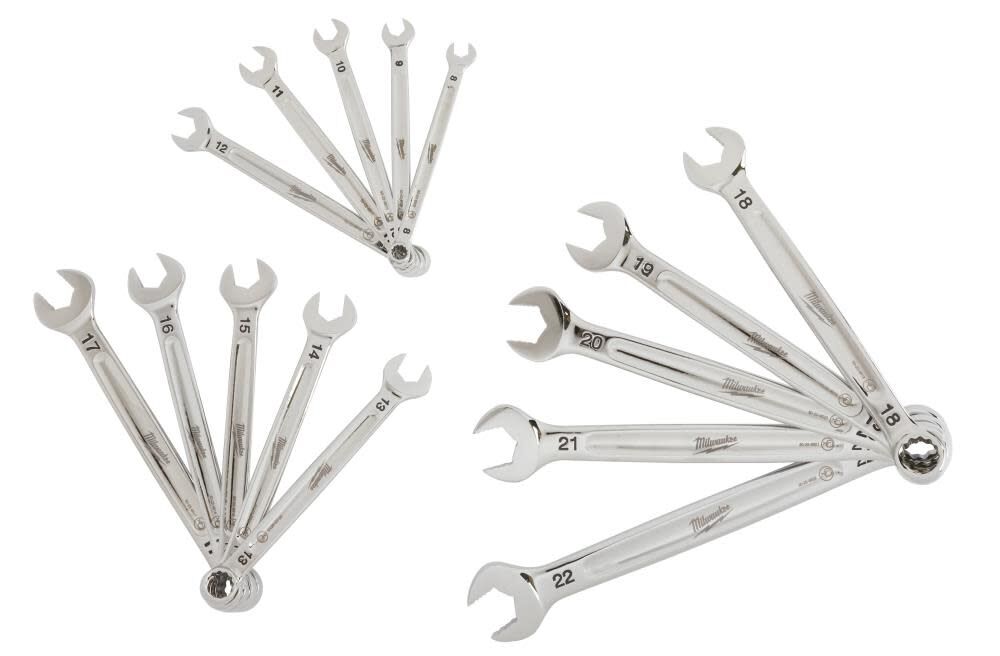 Milwaukee 15-Piece Combination Wrench Set - Metric 48-22-9515 from Milwaukee