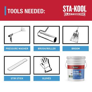 Gardner 5 Gal. Sta-Kool Elastomeric White Reflective Roof Coating SK-7705