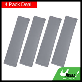 Seat Belt Cover Shoulder Pad Strap Protector 4pcs Universal Gray for Car Truck