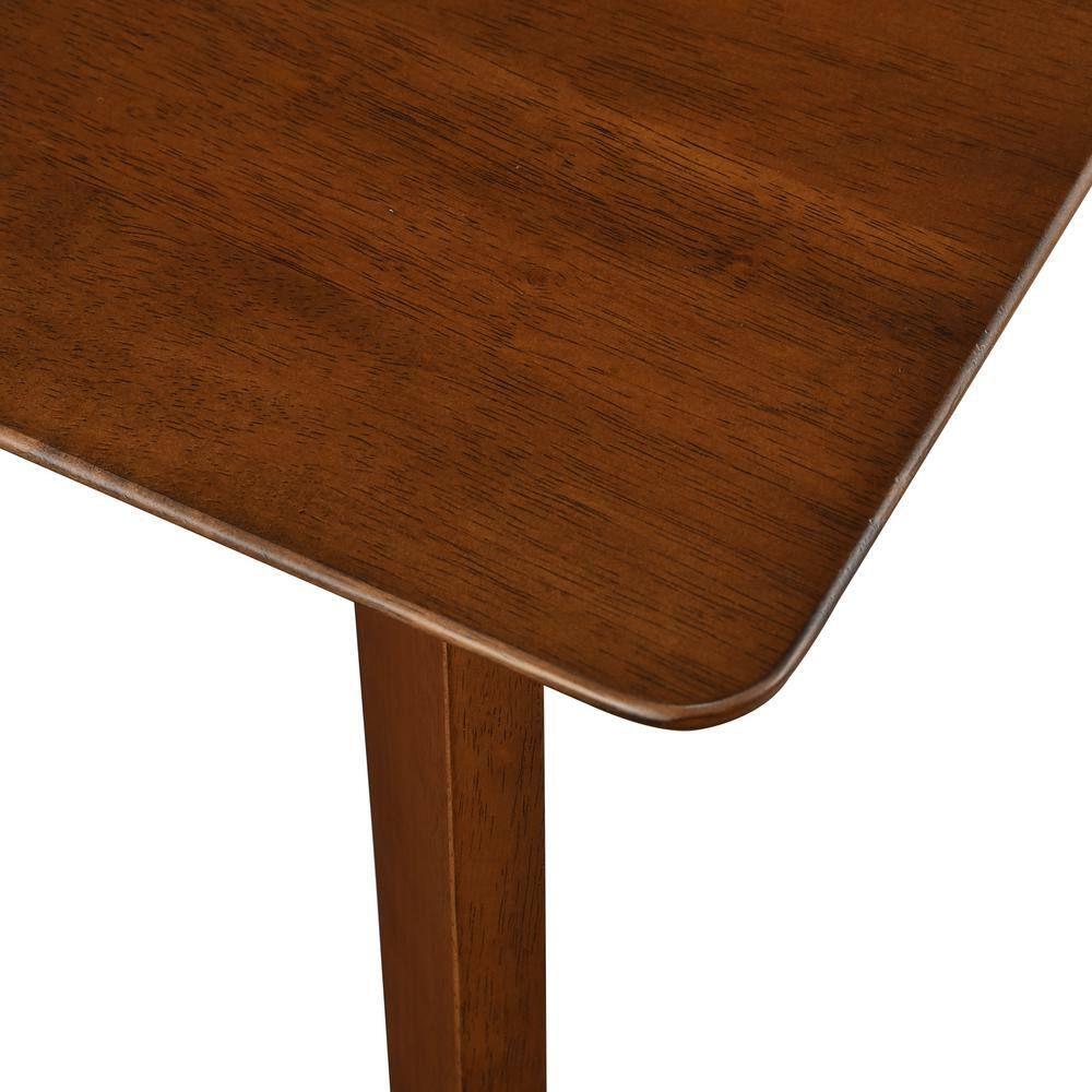 Nereida 63 in. Brown Solid Wood Mid Century Modern Dining Table ID201-T6-WN