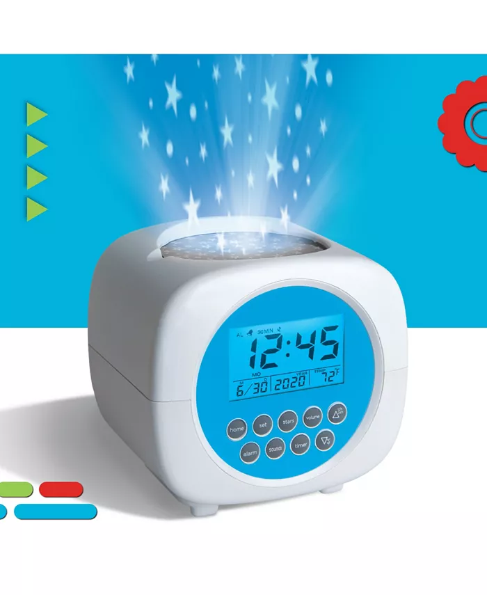 Discovery Kids Moon and Stars Projection Alarm Clock and Sound Machine