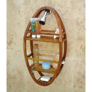 AquaTeak Patented Moa Teak Shower Organizer 300