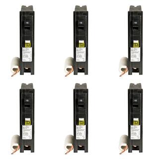 Square D Homeline 15 Amp Single-Pole Combination Arc Fault Circuit Breaker (6-Pack) HOM115CAFIC6