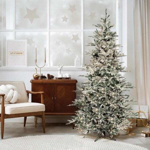 7.5' LED Flocked Vail Tree