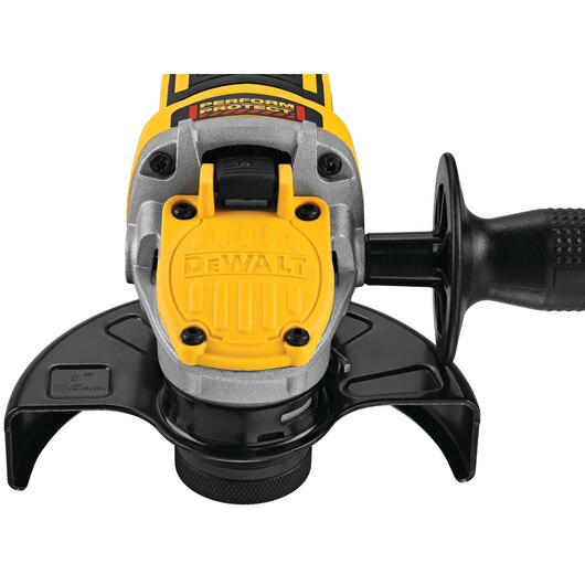 DEWALT DCG415W1 5-in 20-volt Max-Amp Paddle Switch Brushless Cordless Angle Grinder (Charger Included and 1-Battery)