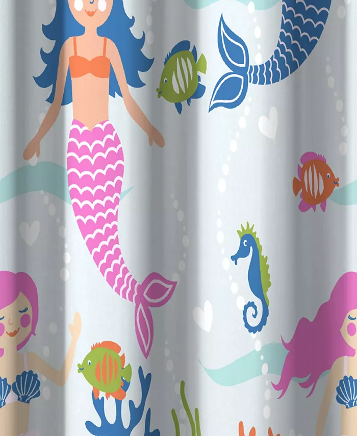 Macys Dream Factory Mermaid Dreams 72 x 72 Shower Curtain