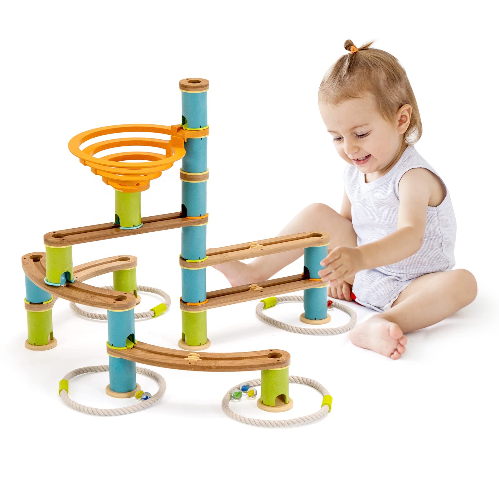 Costzon Kids Marble Run Building Toys