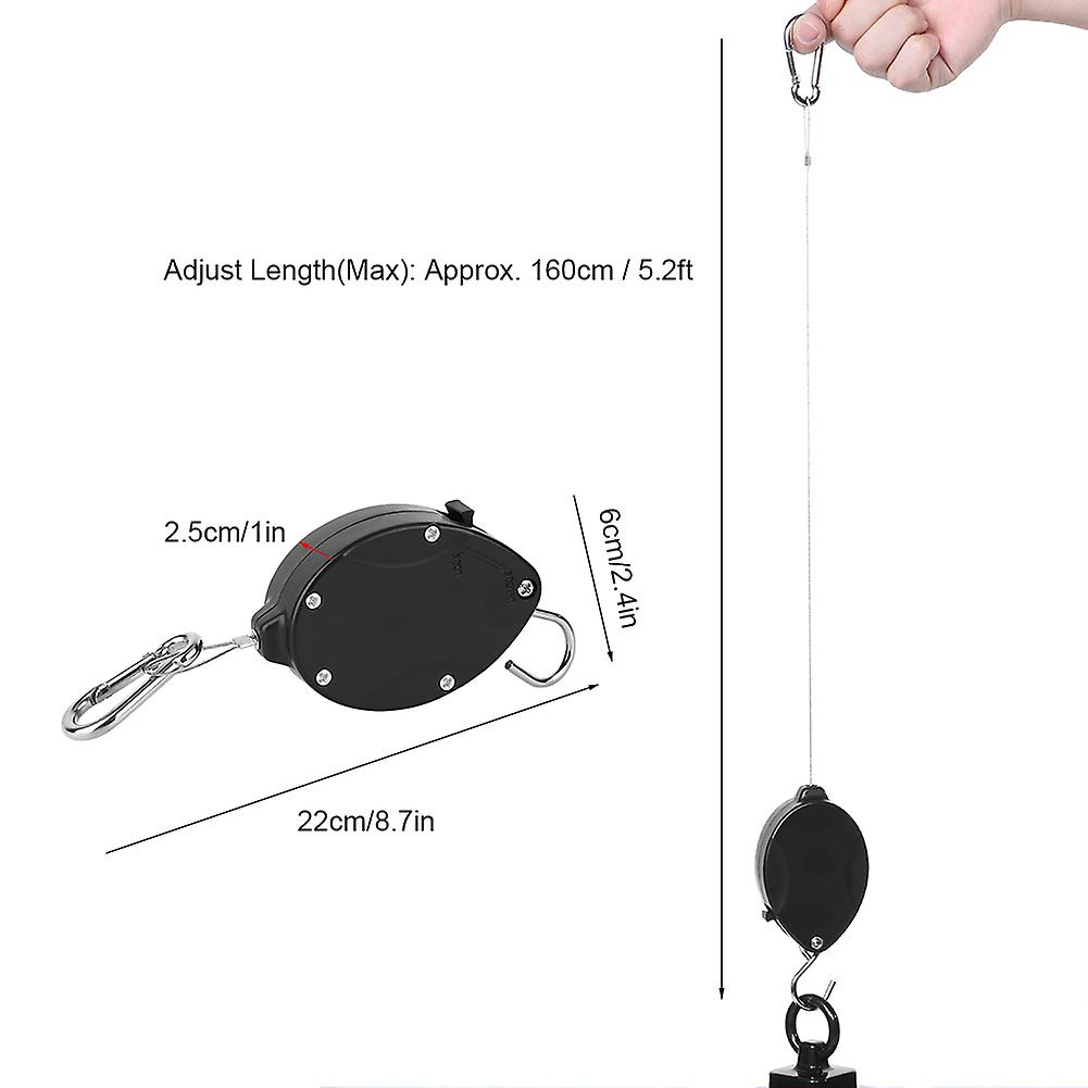 Retractable Hanging Hook Basket Pull Down Hanger Garden Plant Pot Hooks