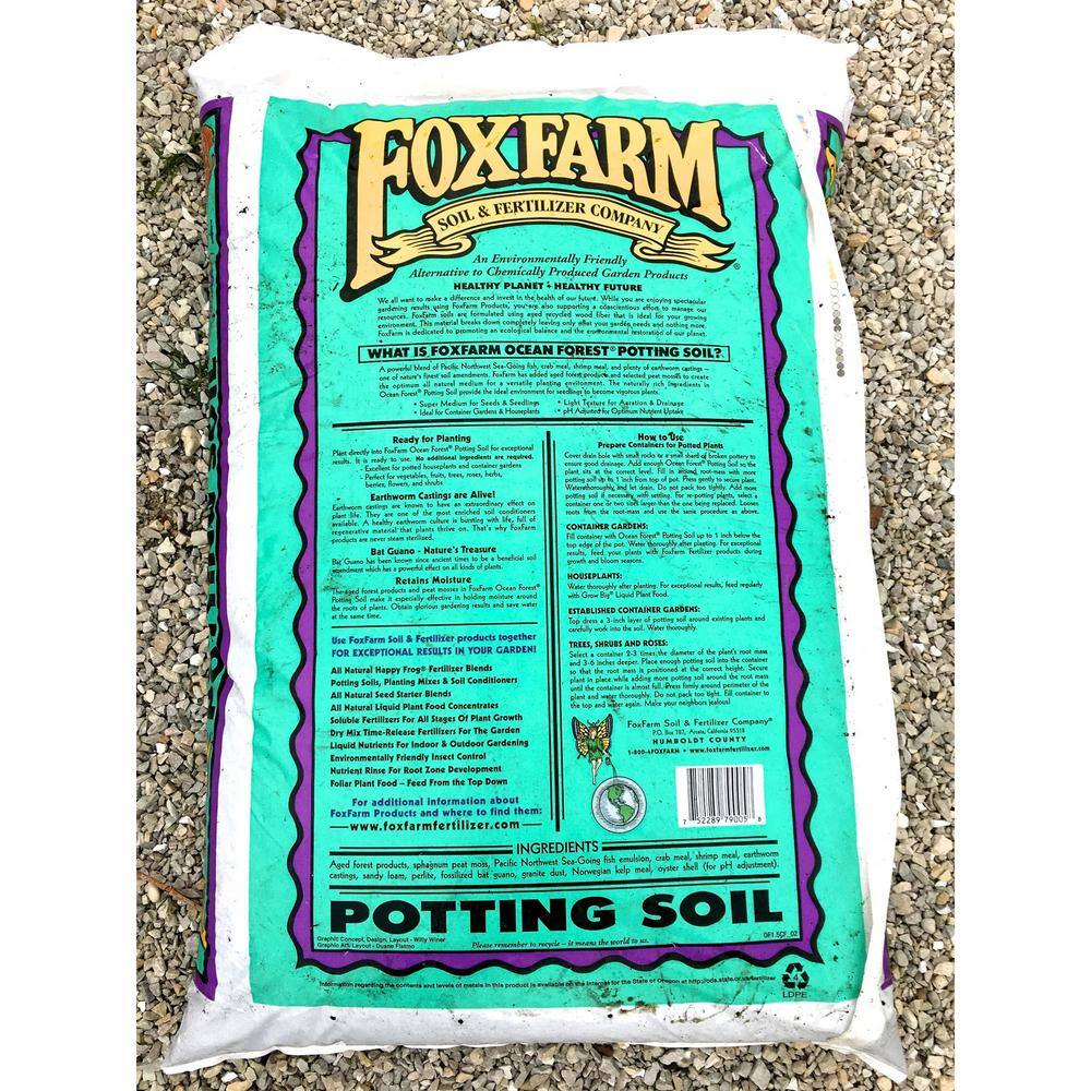 FOXFARM Ocean Forest Organic Garden Potting Soil Mix 12 qt. Bag (5-Pack) 5 x FX14053