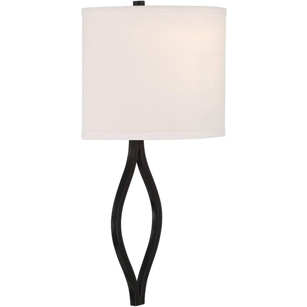 High Black Half Moon Wall Sconce