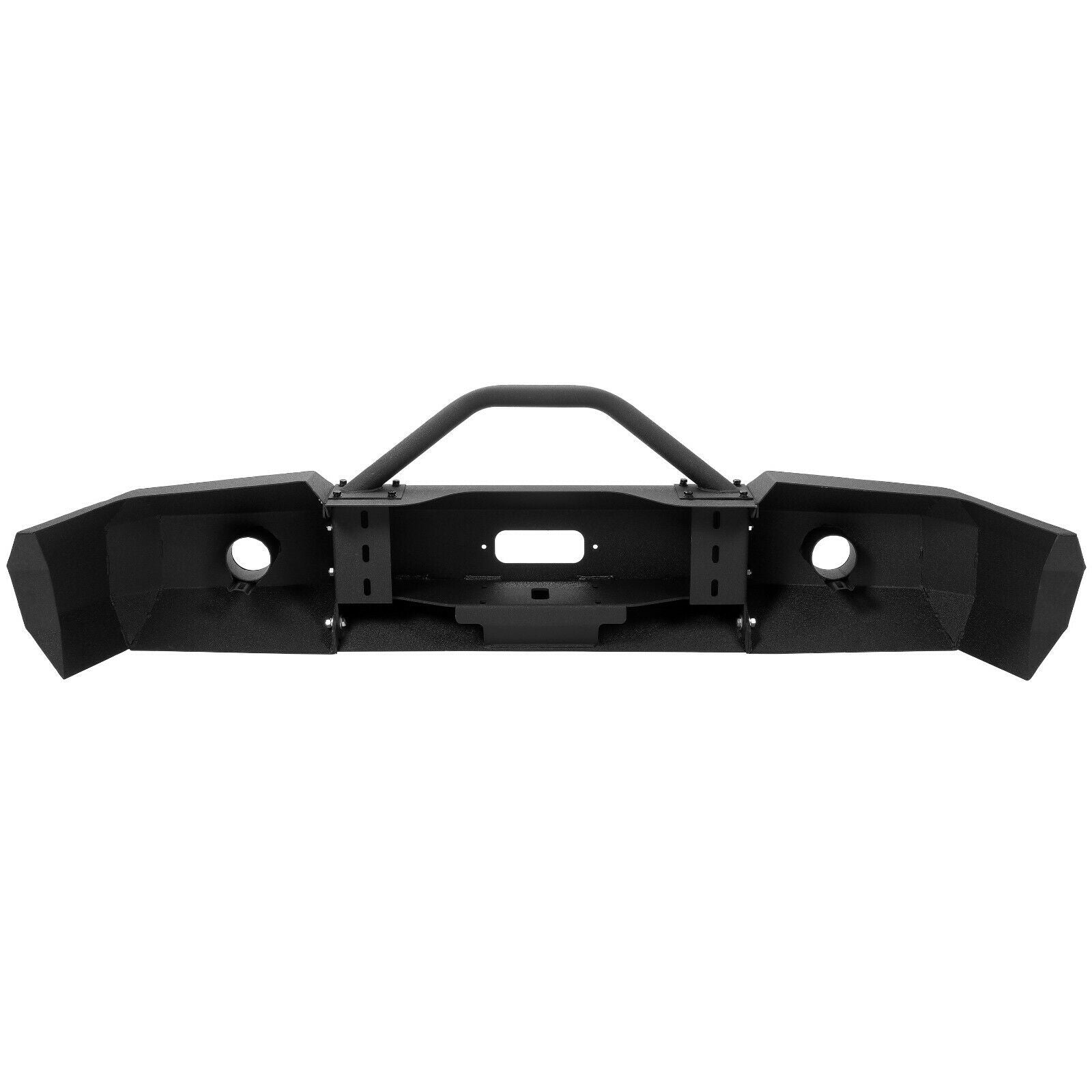 HECASA Steel 3-Piece Modular Front Bumper W/ Push Bar Fits 2003 2004 2005 2006 Chevrolet Silverado 1500