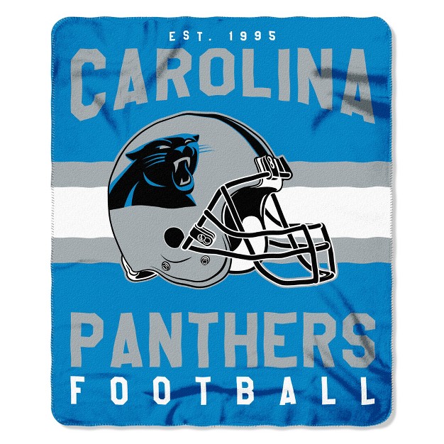 The Northwest Company Carolina Panthers Fleece Throw Blue