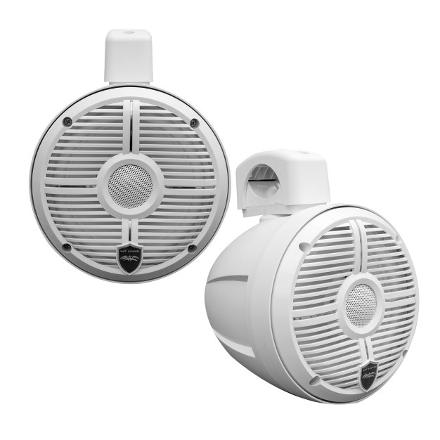 Wet Sounds Recon 6 Pod w Wet Sounds 6 5 Inch Coaxial Tower Speakers White Enclosures With White Xw Grilles pair