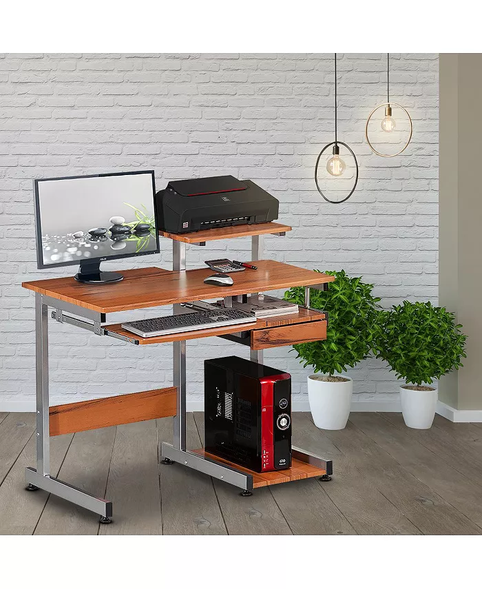 RTA Products Techni Mobili Complete Computer Workstation Desk