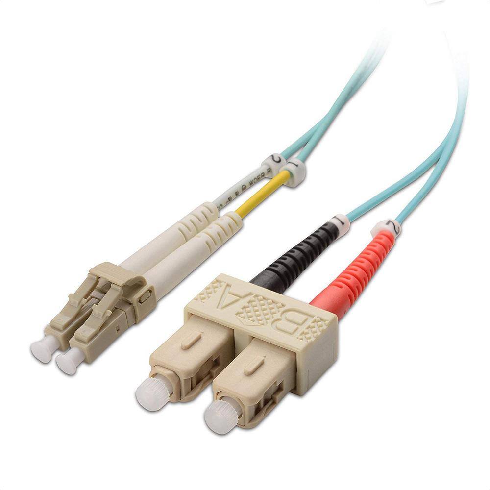 Micro Connectors Inc 2 m LCSC 10Gb Multi-Mode Duplex 50125 OM3 Fiber Optic Cable (2-Pack) FBR-10122M-2P