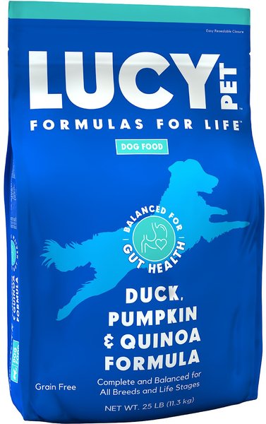 Lucy Pet Products Formulas for Life Grain-Free Duck， Pumpkin and Quinoa Formula Dry Dog Food