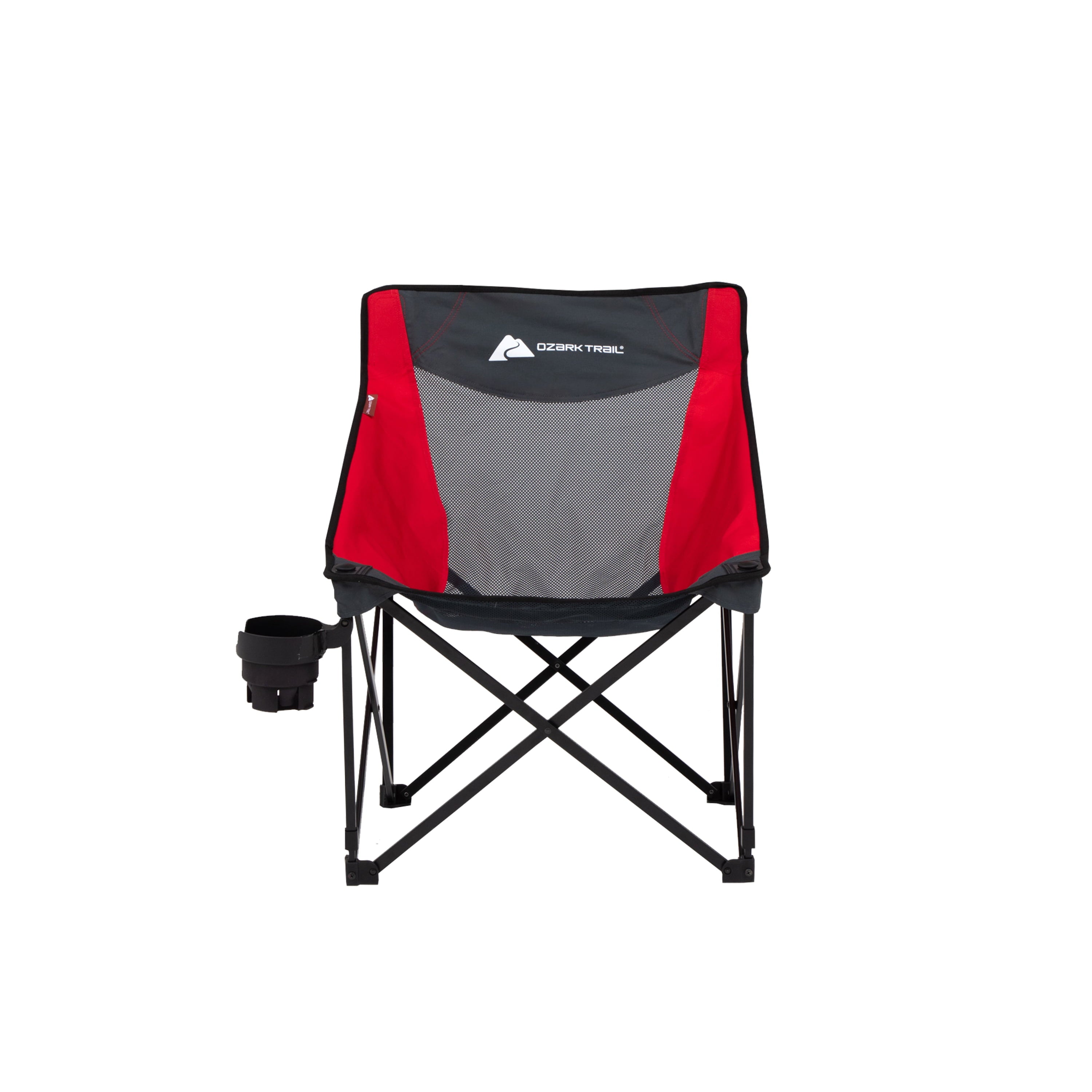 Ozark Trail Camping Chair, Red and Gray