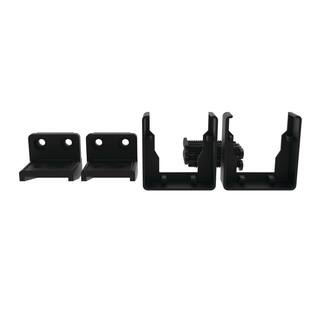 Barrette Outdoor Living VersaRail Matte Black Aluminum Triple Rail Bracket Kit 73050444