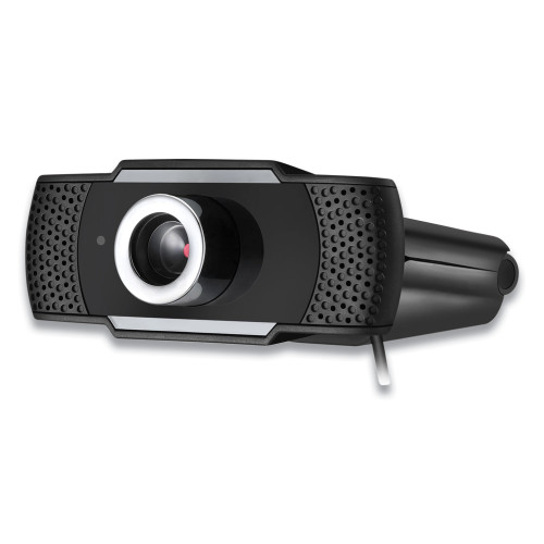 Adesso CyberTrack H4 1080P HD USB Manual Focus Webcam with Microphone， 1920 Pixels x 1080 Pixels， 2.1 Mpixels， Black