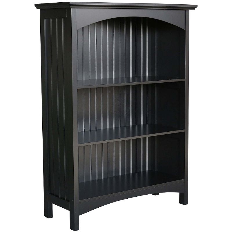 eHemco 3 Tier Bookcase with 2 Arched Supports