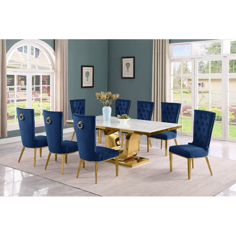 Best Quality Furniture D321 SC334 7 Dining Set with 78\