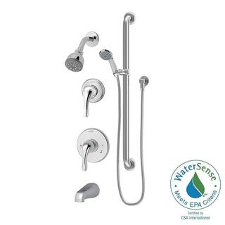 Symmons Origins Temptrol Single-Handle 1-Spray Tub and Shower Faucet in Polished Chrome (Valve Included) 9606-PLR-1.5