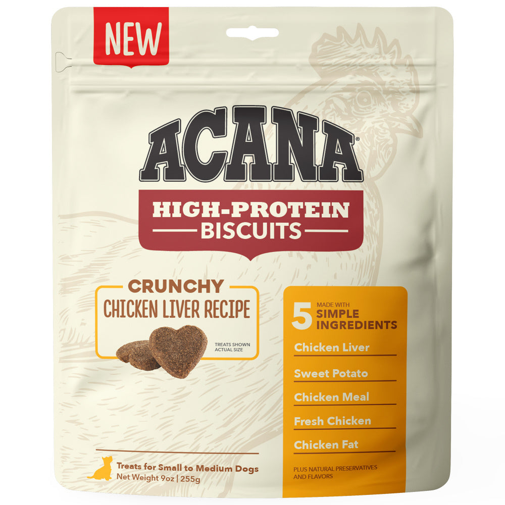 ACANA Crunchy Biscuits High-Protein Chicken Liver Recipe Dog Treats andndash; Pet Empire and Supplies