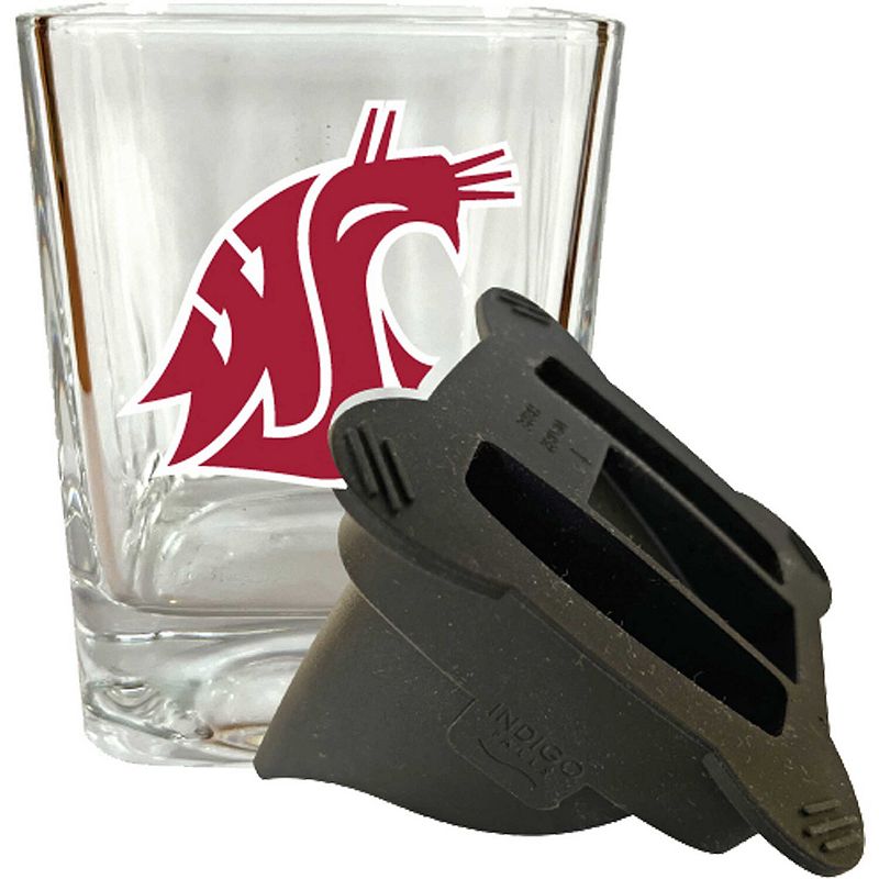 Washington State Cougars 15oz. Ice Wedge Glass